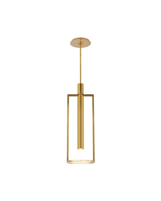 Melange Floating Disc takpendel antik mässing M