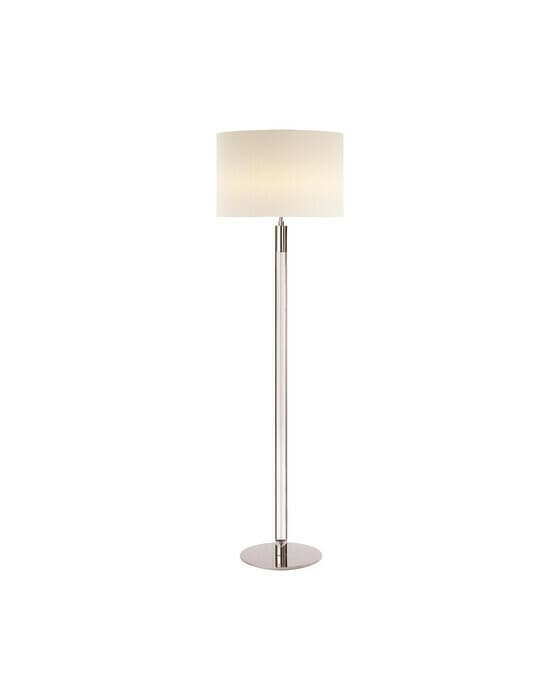 Riga golvlampa nickel