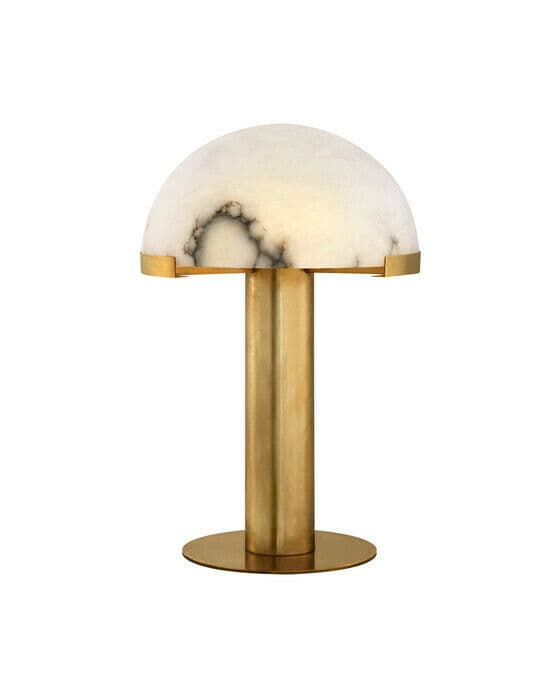 Melange bordslampa mässing