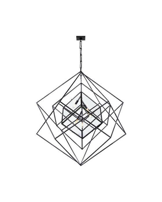 Cubist takkrona svart L