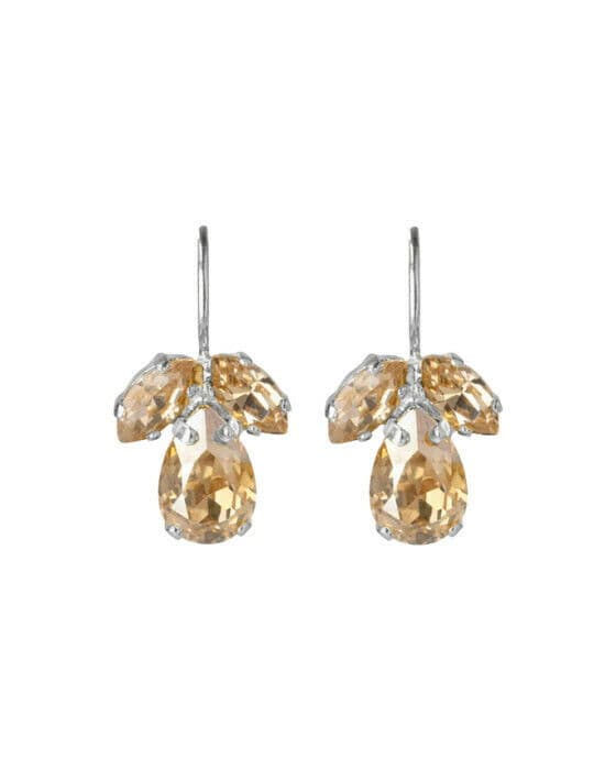 Petite Timo örhängen golden shadow rhodium