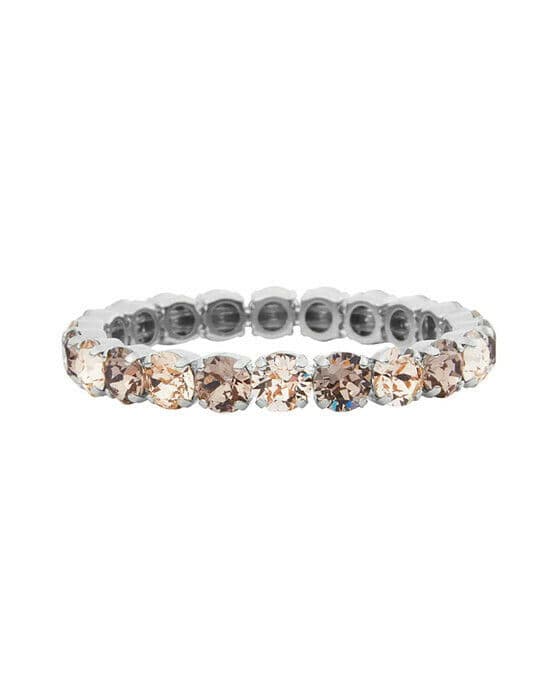 Gia Stud armband greige / silk rhodium