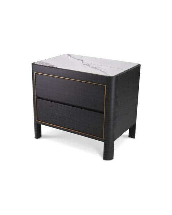 Corazon sidobord charcoal grey oak veneer