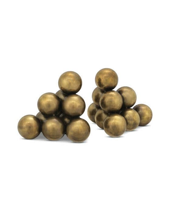 Carioca bokstöd vintage mässing 2-pack