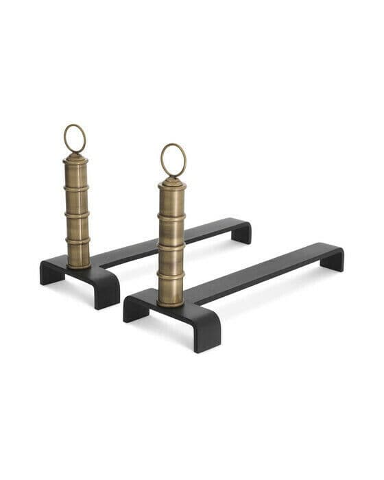 Vauxbons eldhundar mässing 2-pack