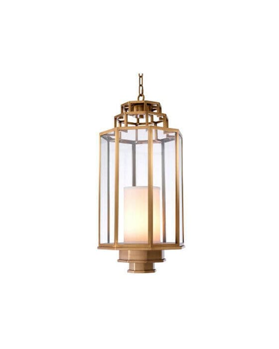 Monticello taklampa mässing