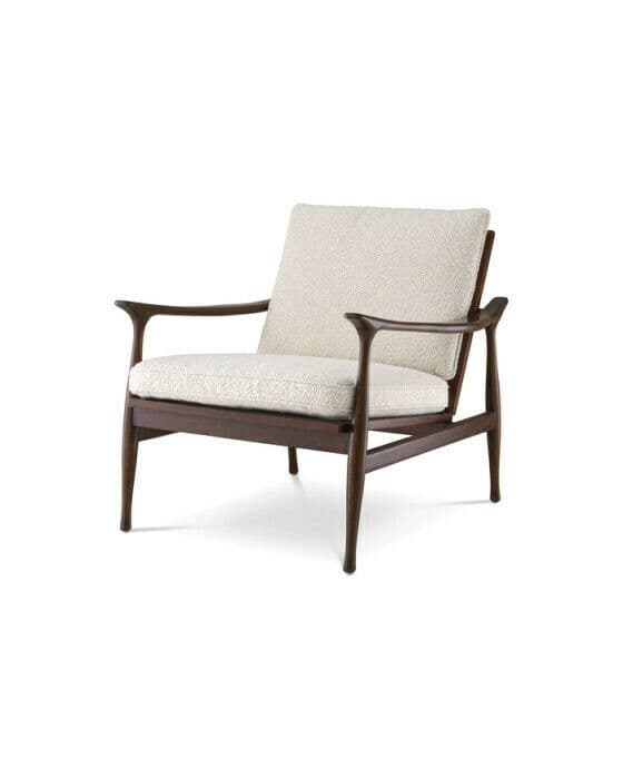 Manzo fåtölj bouclé cream