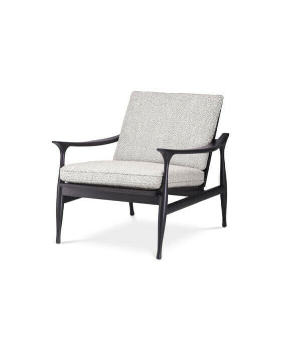 Manzo fåtölj bouclé grey