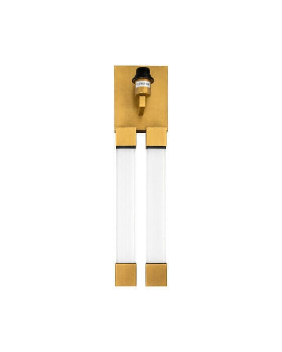 Vägglampa klar/guld exkl skärm OUTLET
