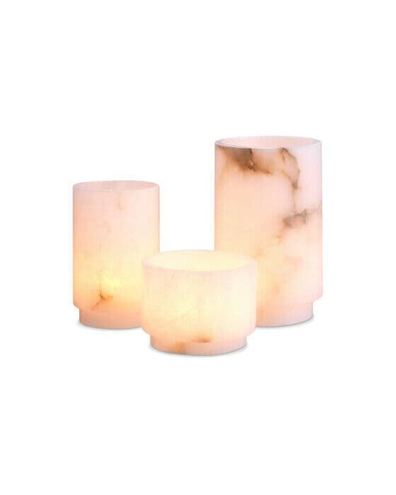 Leonidas ljushållare alabaster 3-set