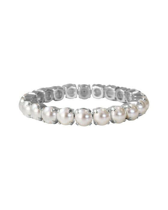 Gia Stud armband pearl rhodium