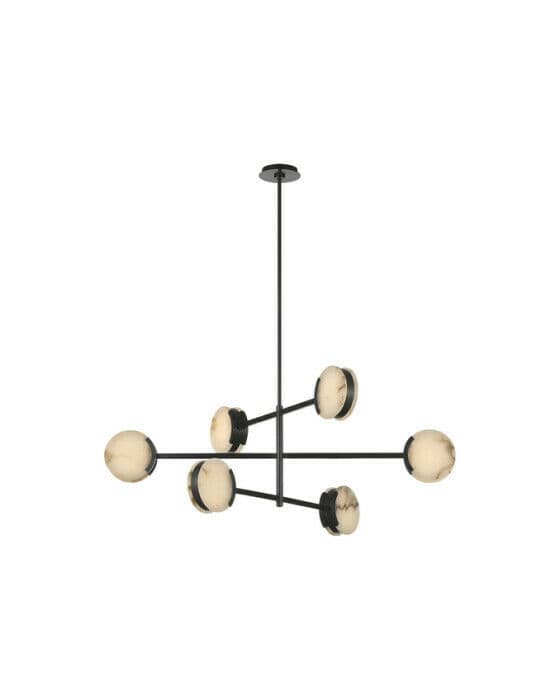 Melange 48"" takkrona justerbar brons