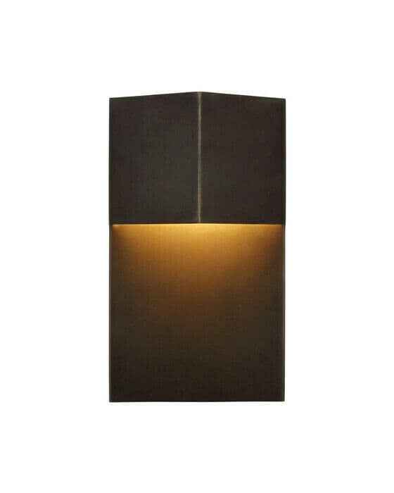 Rega 12"" Wide vägglampa brons