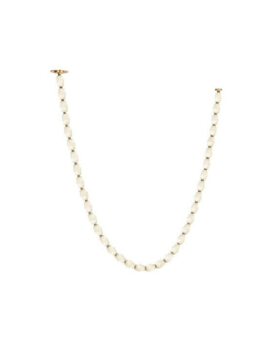 Collier alabaster 108 taklampa antik mässing 2700k