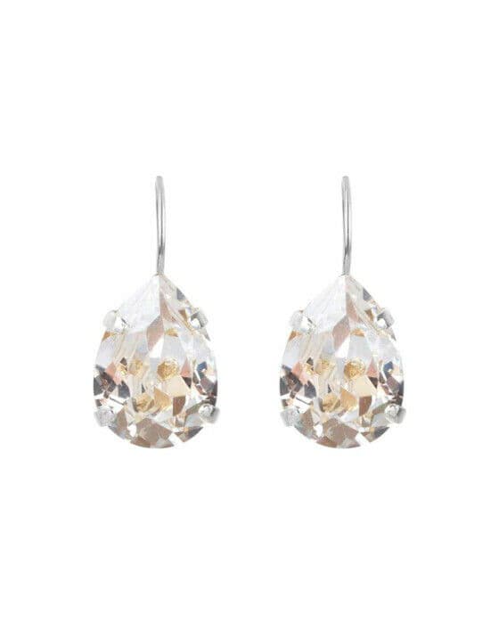 Mini Drop Clasp örhängen crystal rhodium