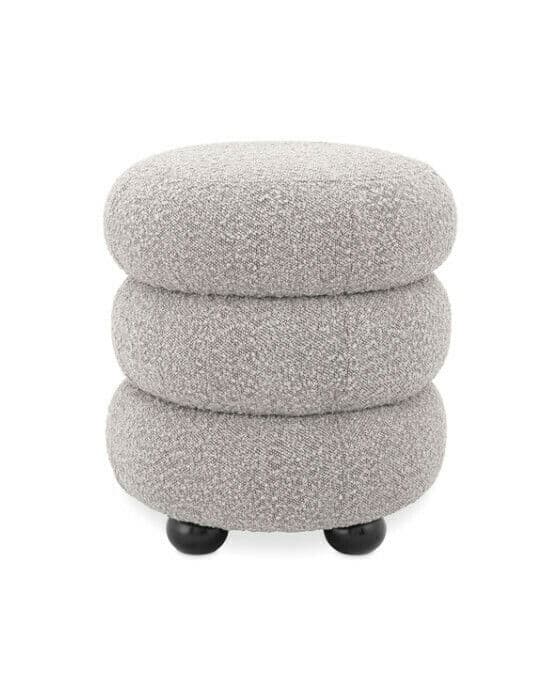 Tulum pall bouclé grey