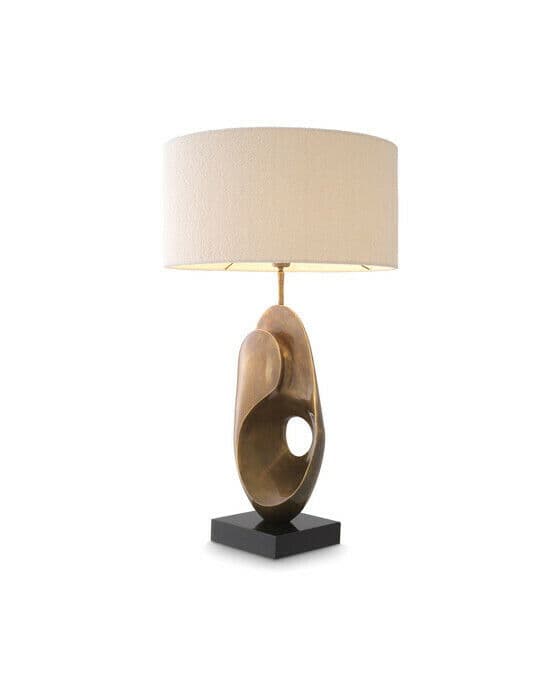 D"'Ancona bordslampa vintage brass