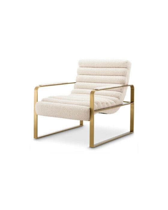 Olsen fåtölj bouclé cream