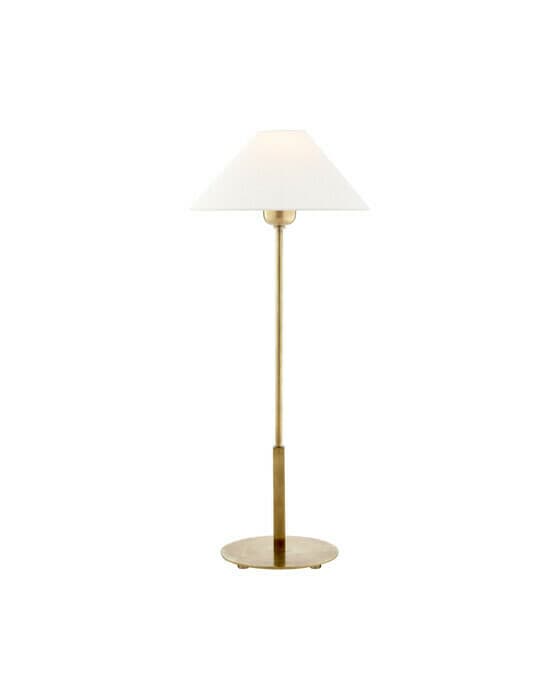 Hackney bordslampa antik mässing