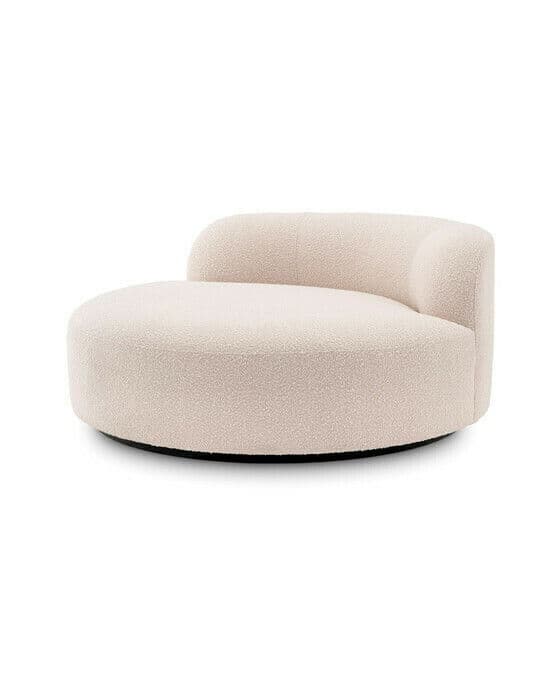 Björn soffa rund bouclé cream