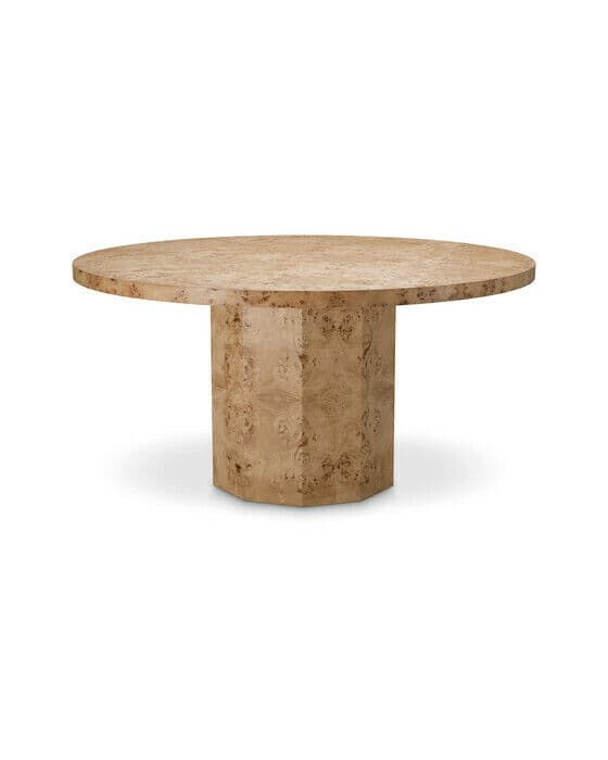 Kingsgrove matbord light brown mappa burl