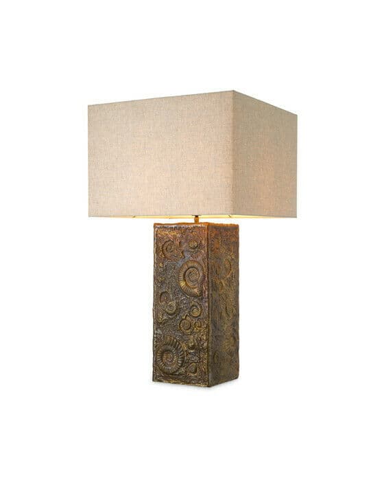 Kamari bordslampa antik mässing