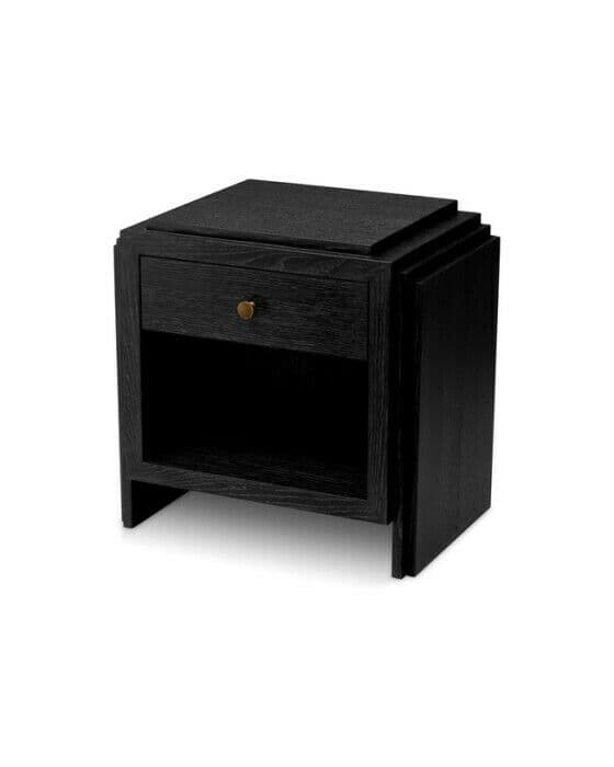 ArtDeco sidobord charcoal grey