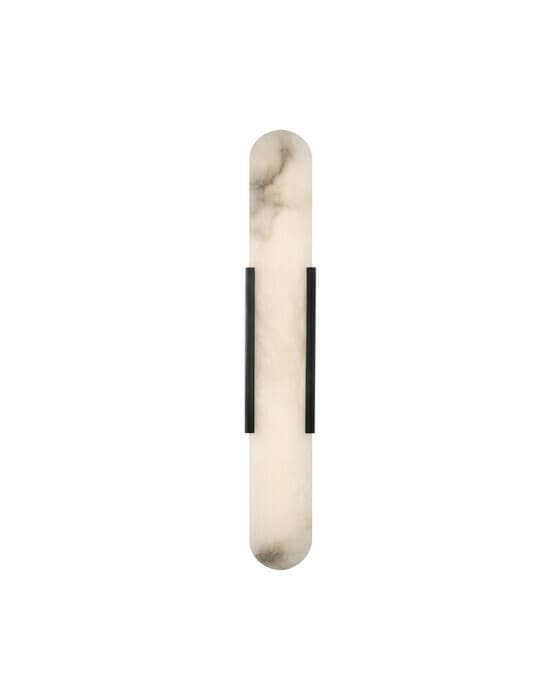 Melange 28"" vägglampa förlängd brons