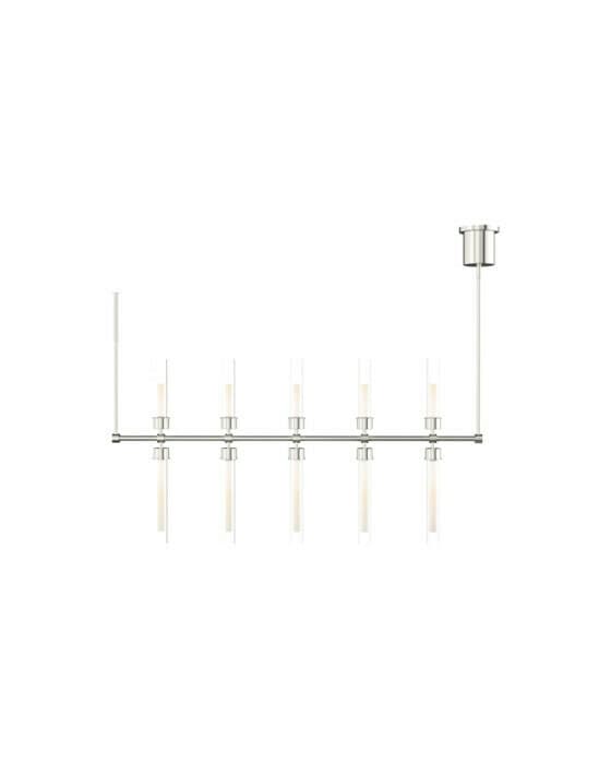Linger 48"" taklampa linjär nickel