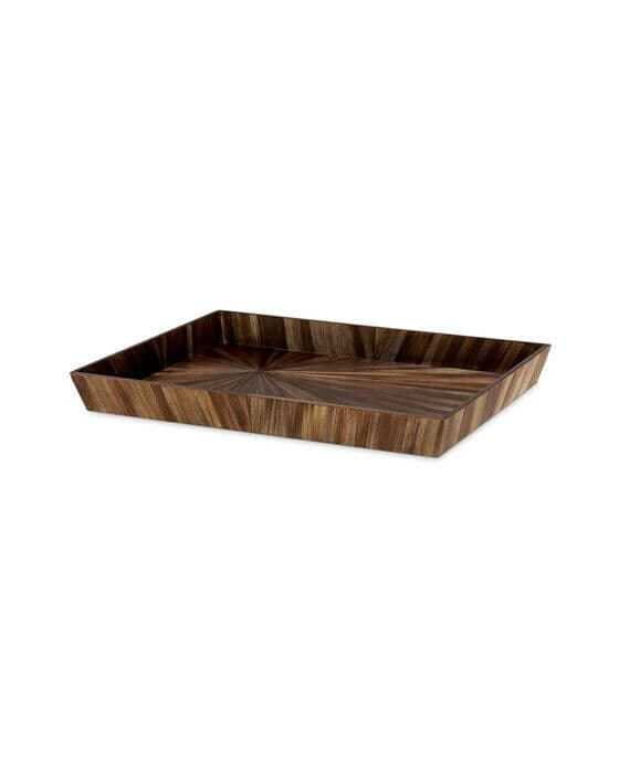 Harvard skrivbordsbricka marquetry brun L