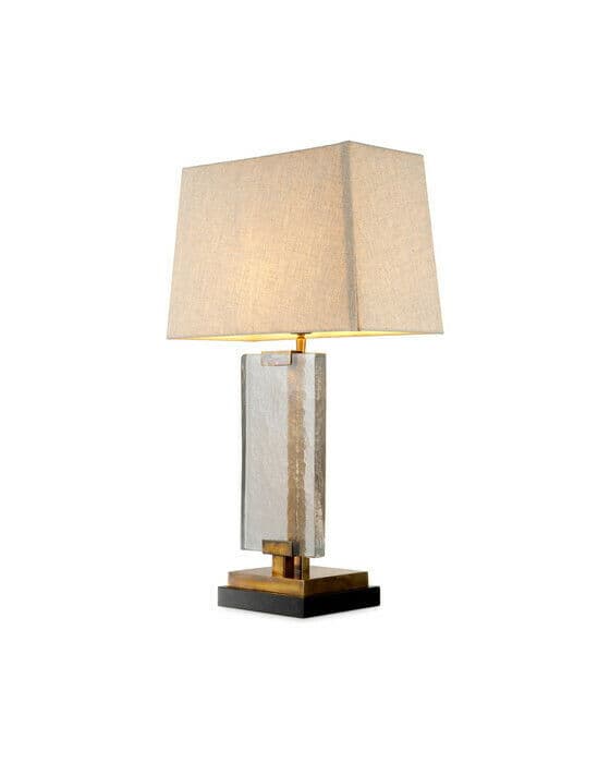 James bordslampa vintage mässing