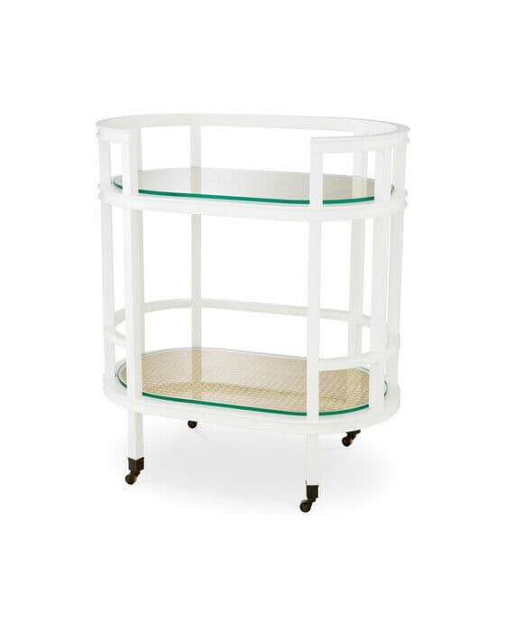Bahamas drinkvagn piano white
