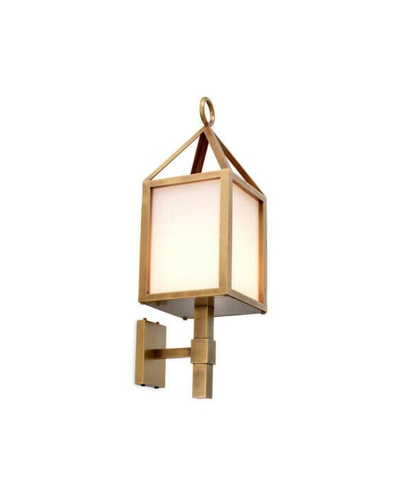 Riserva vägglampa antik mässing
