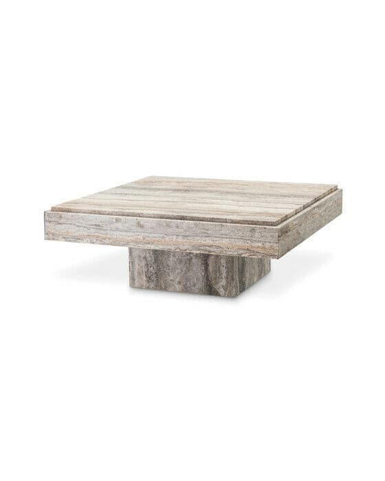 Sartoria soffbord silver travertin