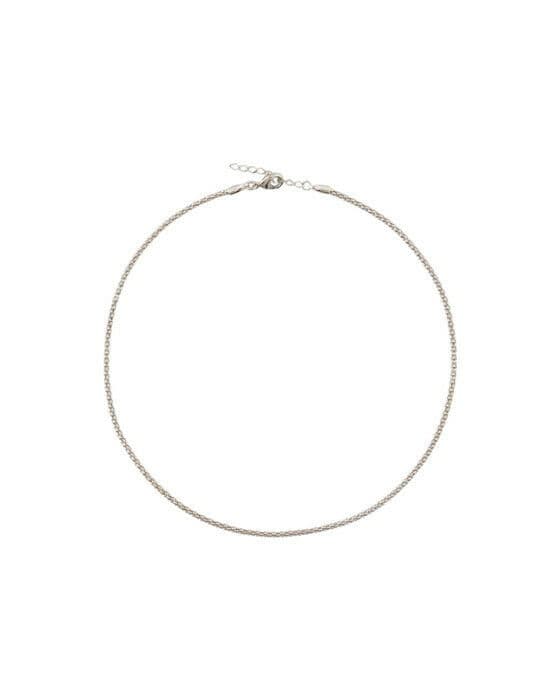 Petite Rope halsband rhodium