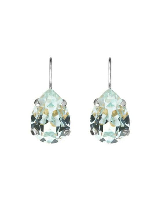 Mini Drop Clasp örhängen rhodium light azore