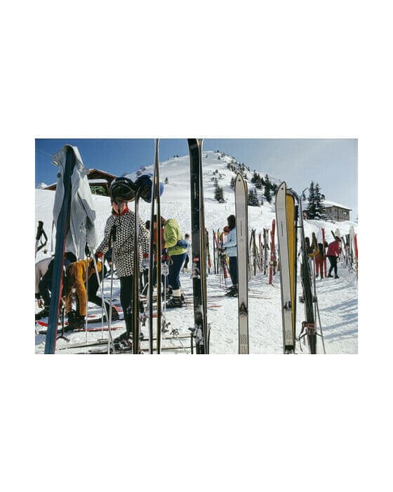 Skiers At Gstaad
