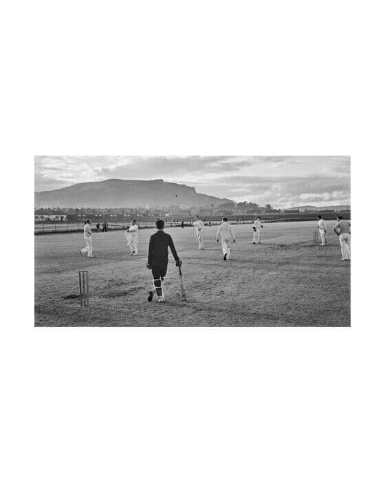 Cricketers on the Pitch