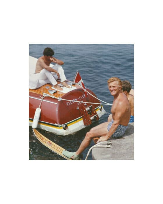 Kirk Douglas In Antibes