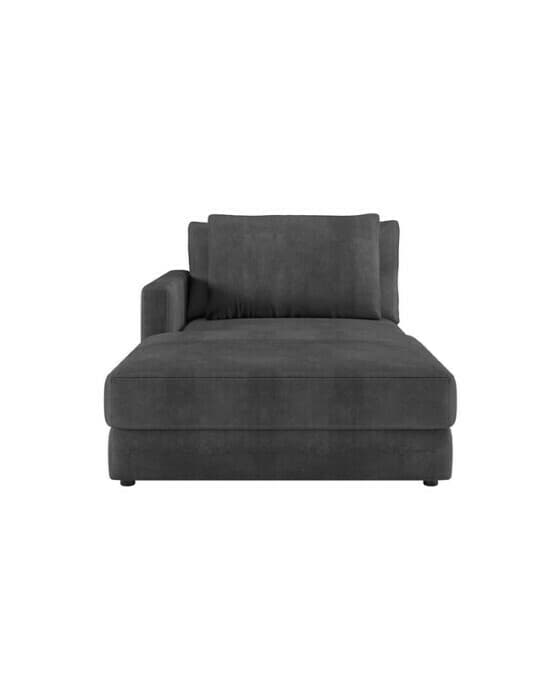 Reno schäslong avanna dark grey vänster