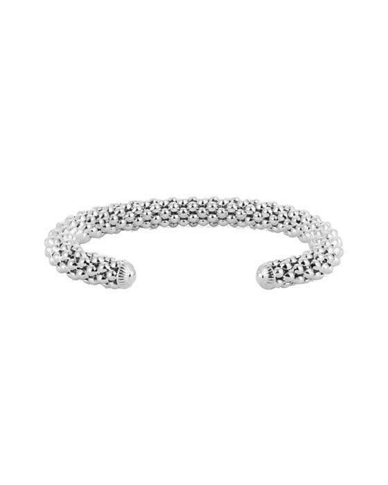Rope bangle armband rhodium