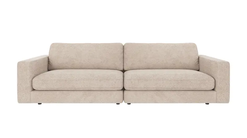 ROWICO Duncan 3 pers. modulsoffa - ljusgrått tyg