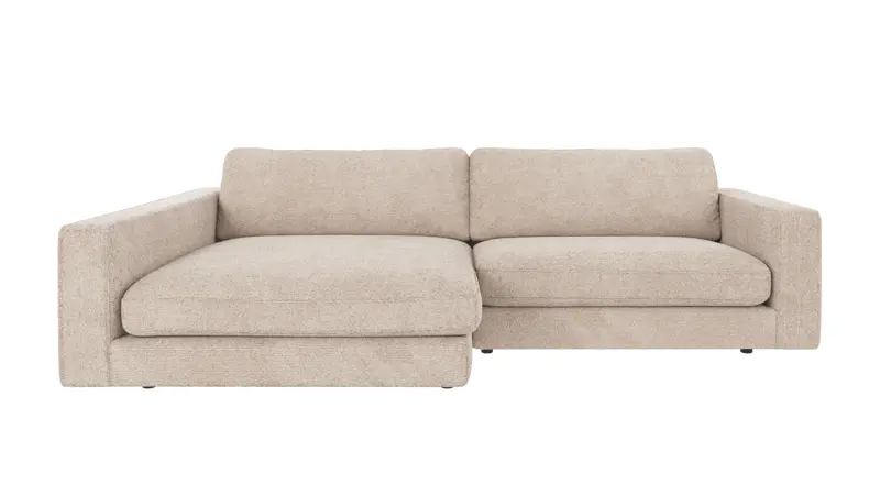 ROWICO Duncan 3 pers. modulsoffa, m. vänster schäslong - ljusgrått tyg