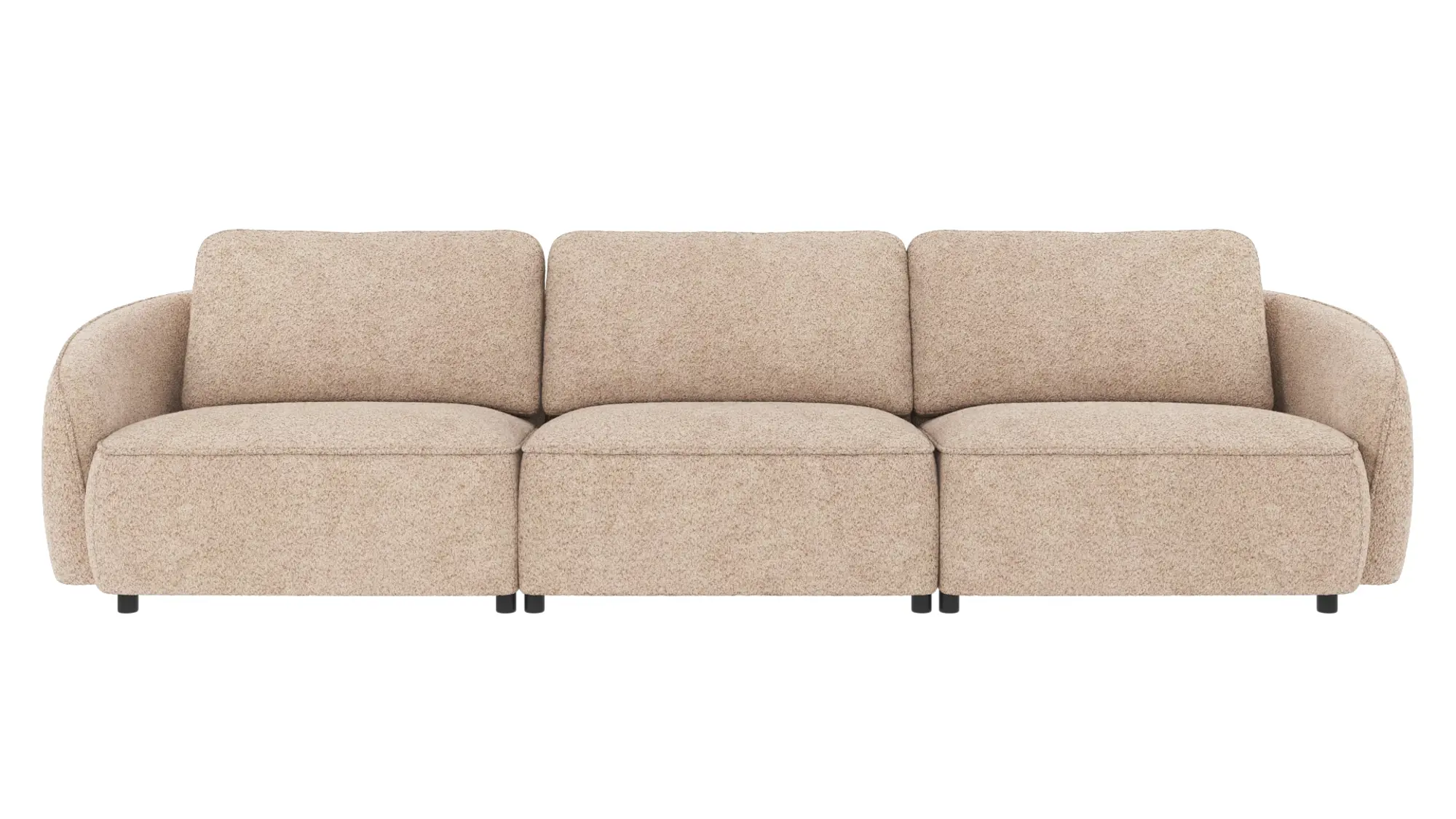ROWICO Norris soffa 4-sits ljusbeige tyg Anna #2 (c3)