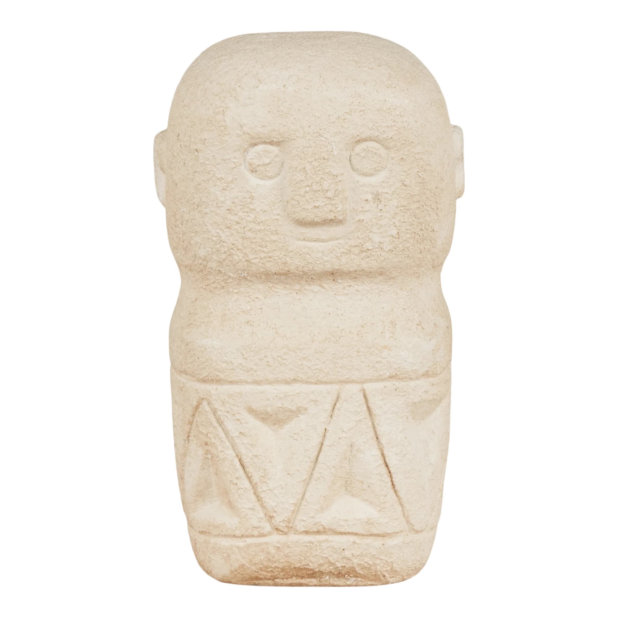 HOUSE NORDIC dekorativ figur, fyrkantig - beige cement (5,5x5,5)