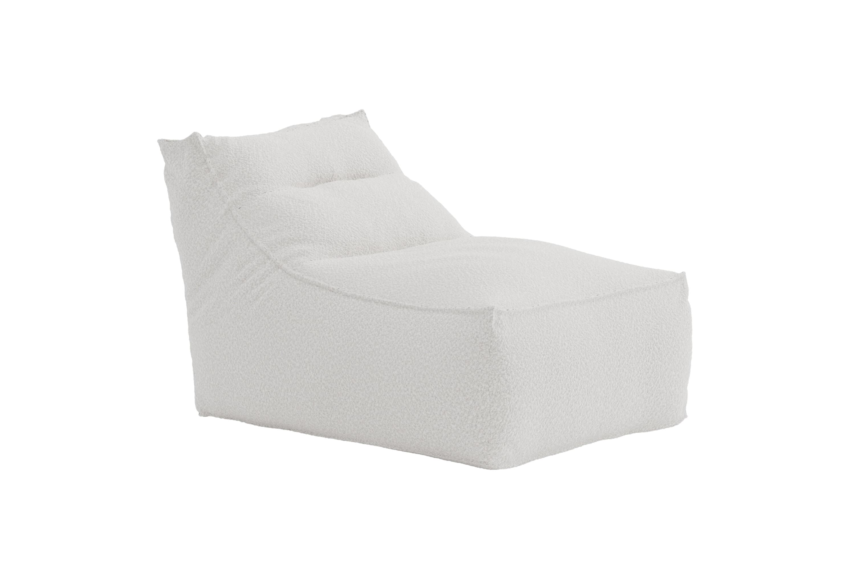 VENTURE HOME Redang Relaxbag-tyg - Vitt Bouclé-tyg / 118*94*83