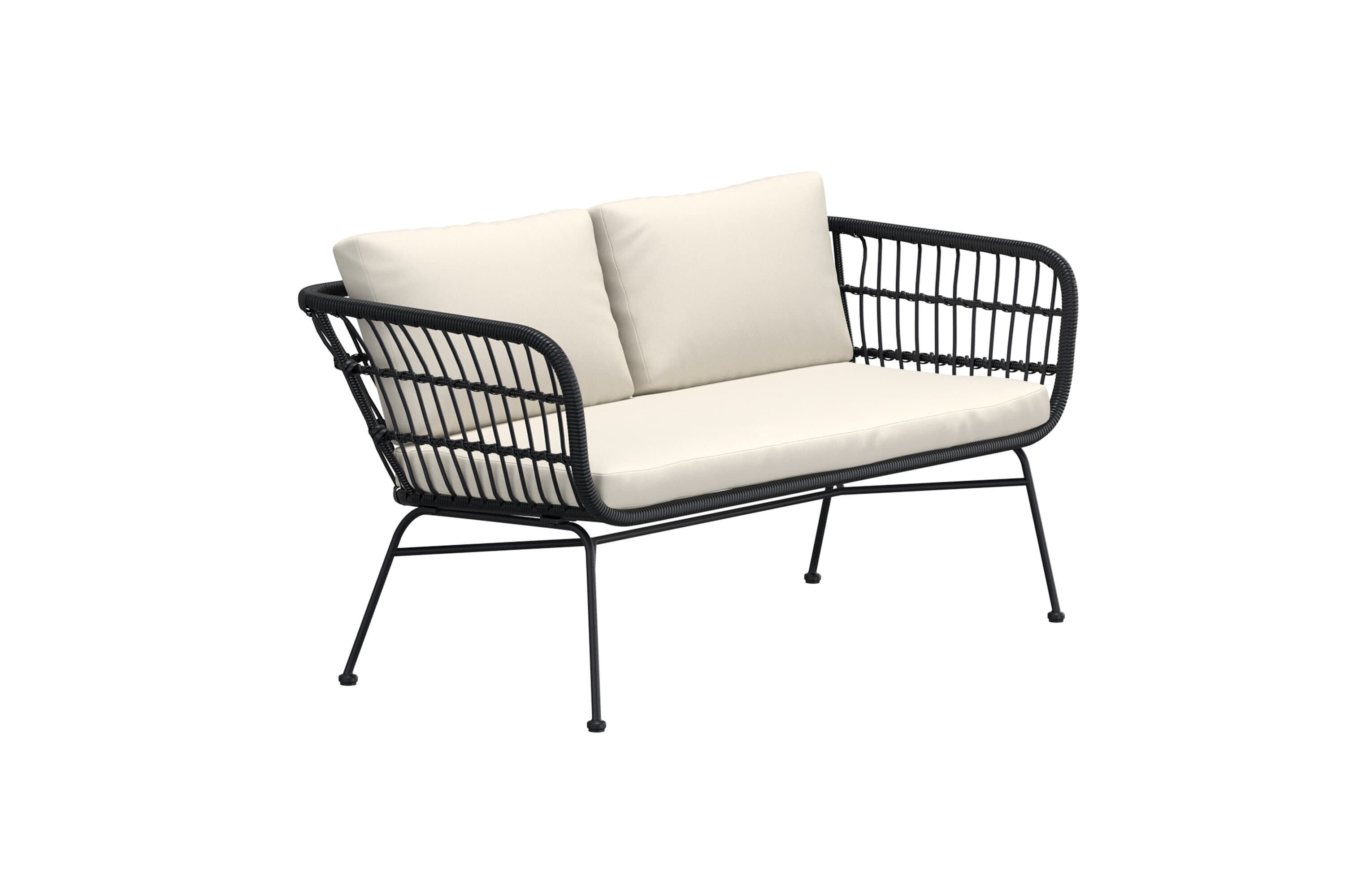 VENTURE HOME Isola Lounge Soffa - Svart / Svart rotting