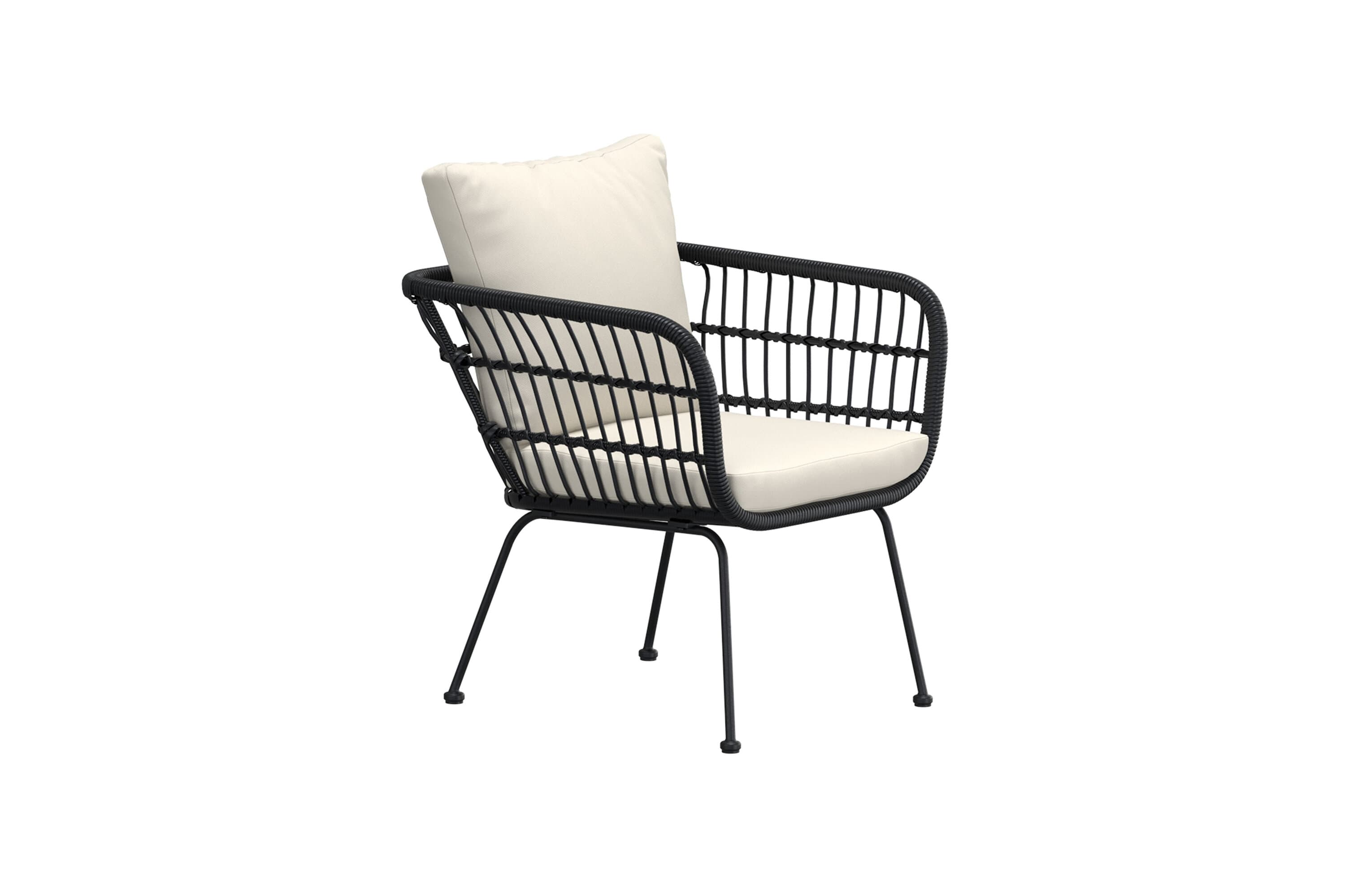 VENTURE HOME Isola Lounge Chair - Svart / Svart rotting