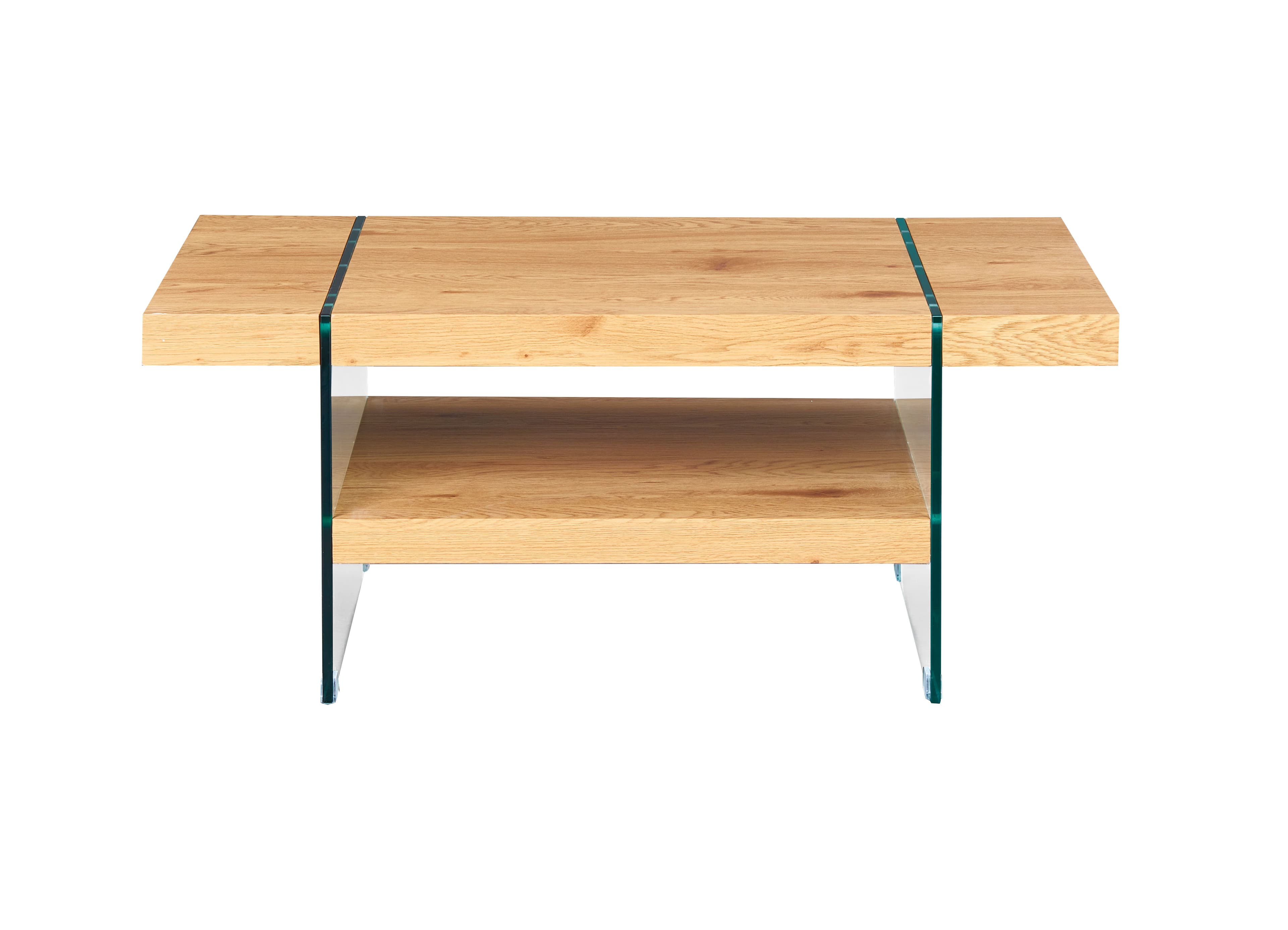NORDIC LIVING COLLECTION Benina soffbord i vild ekfinish med säkerhetsglas