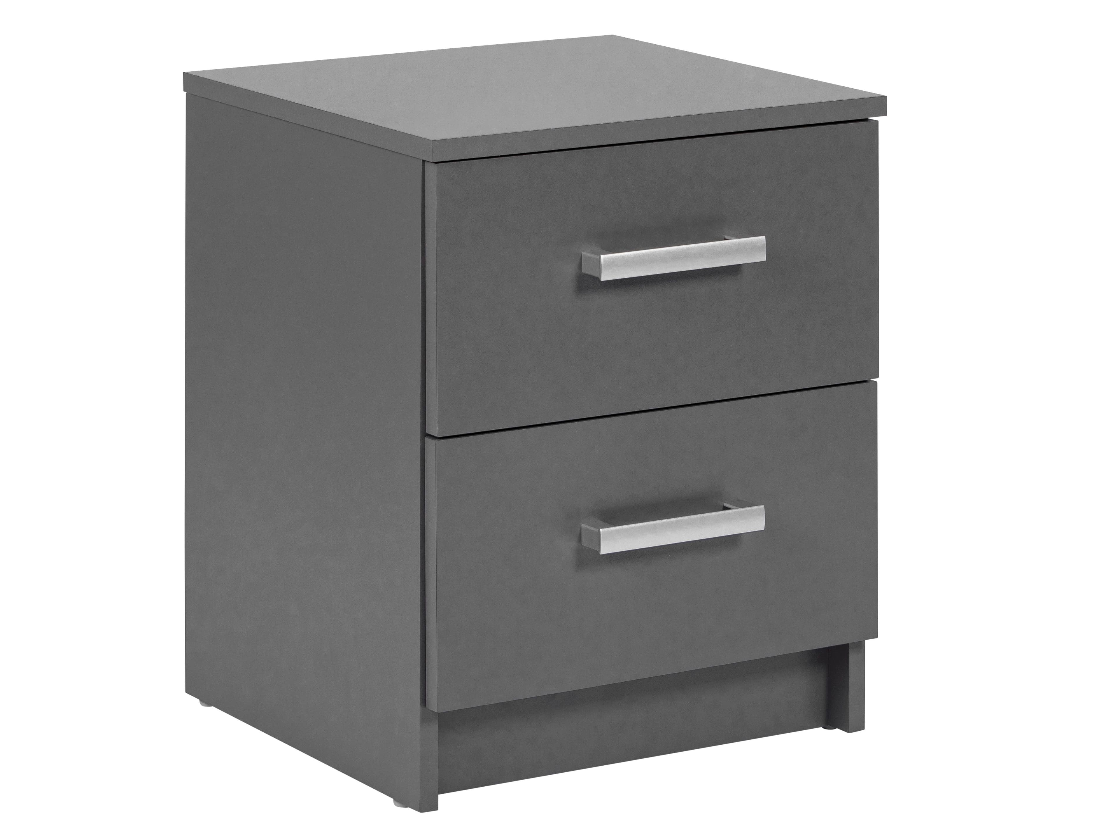 NORDIC LIVING COLLECTION Elenzio byrå med 2 lådor, grafitgrå
